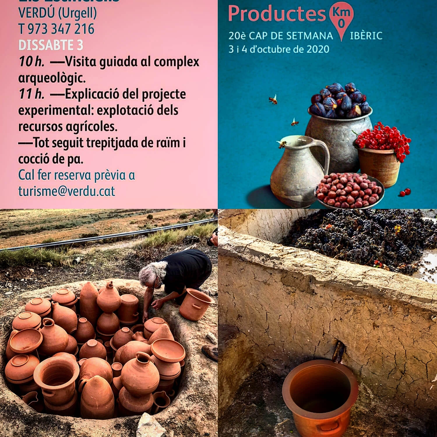 Events in the grounds of the Els Estinclells Archaeological Complex